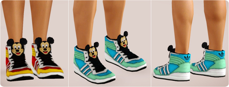 Modish kitten : Mickey Mouse Sneakers | Les Sims | Scoop.it