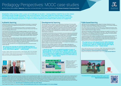 Pedagogy Perspectives: MOOC case studies | Higher Education Teaching and Learning | Scoop.it