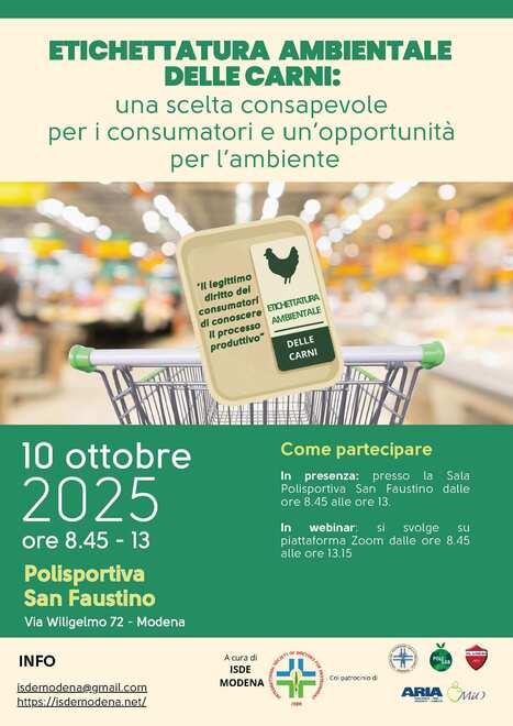 Etichettatura ambientale delle carni - 10 ottobre 2025 | One Health News: salute, ambiente, animali e società - A cura di ISDE, Festival della salute, Marketing sociale. N°18 | Scoop.it