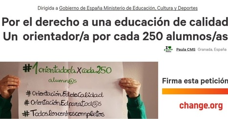 1:250 -> Un orientador/a por cada 250 alumnos/as | Orientación Educativa al Día | Scoop.it