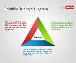 Editable Triangle Diagram for PowerPoint - SlideHunter.com | Free Templates for Business (PowerPoint, Keynote, Excel, Word, etc.) | Scoop.it