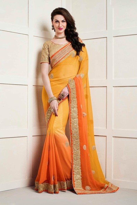 bengali party saree