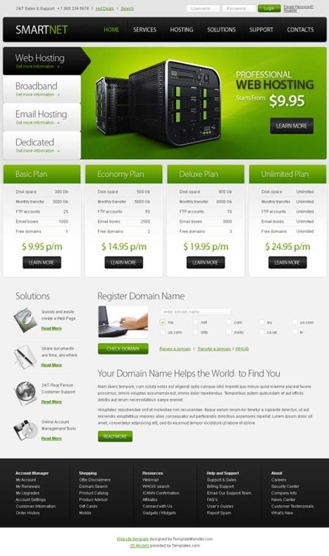 60 Modern and Professional Looking yet Free XHTML/CSS Website Templates | Design Inspiration-Resources for Design and Development | Website template | Scoop.it