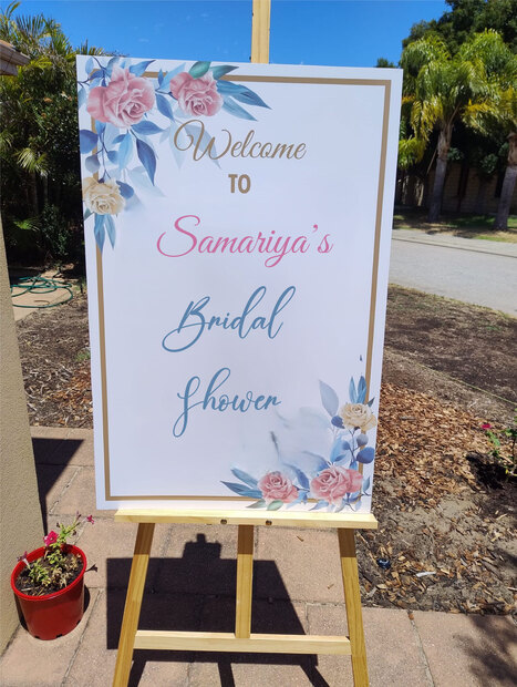 Personalised Bridal Shower entry poster for an Unforgettable Party! | Creative Signage & Innovative Printing Trends | Scoop.it