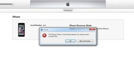 6 Ways To Fix iTunes Error 53 When Restoring your iPhone | UnlockBoot | Unlock iPhone 4 via Factory Unlock - Official iPhone 4 Unlocking via IMEI code | Scoop.it