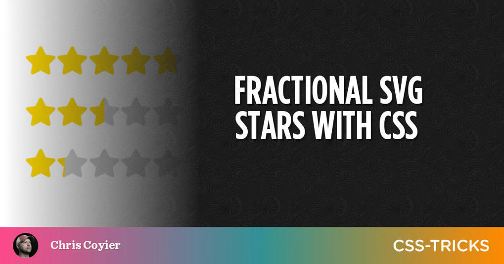 Fractional SVG stars with CSS | Developer Resou...