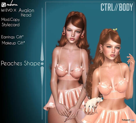 Peaches Shape For Lelutka Avalon 1L Promo Gift by CTRL//BODY | Teleport Hub - Second Life Deals | Second Life Freebies | Scoop.it