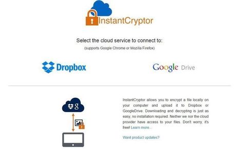 InstantCryptor: utilidad web para cifrar archivos que almacenas en la nube | Aplicaciones y Herramientas . Software de Diseño | Scoop.it