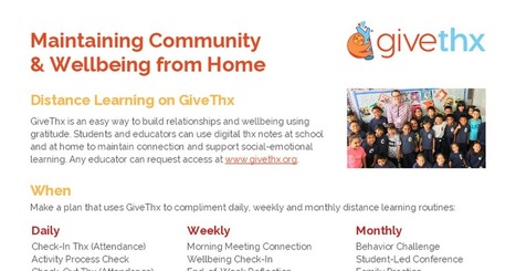Build classroom and school community - one thank you at a time with GiveThx @givethxapp | Teacher Clarity | Scoop.it