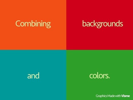 Combining backgrounds and colors | Communicate...and how! | Scoop.it