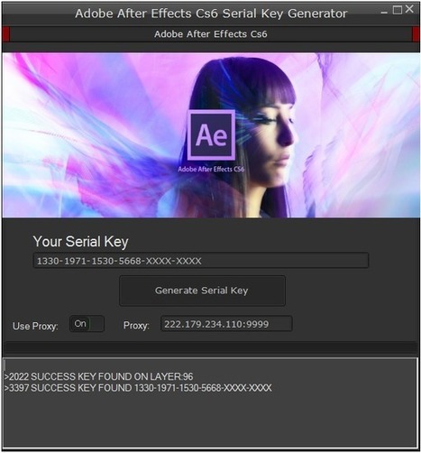 After effects cs6 serial code