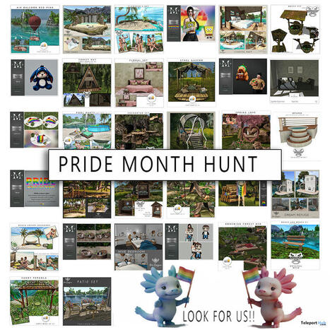Pride Month Hunt 2025 @ Bee Designs Sim | Teleport Hub - Second Life Hunts | Second Life Freebies | Scoop.it