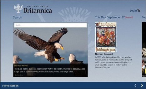 Encyclopaedia Britannica Launches Windows 8 App | eReadingTrends | Education & Numérique | Scoop.it