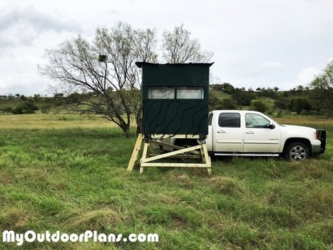DIY 4x6 Elevated Deer Blind | MyOutdoorPlans | Free Woodworking Plans and Projects, DIY Shed, Wooden Playhouse, Pergola, Bbq | Garden Plans | Scoop.it