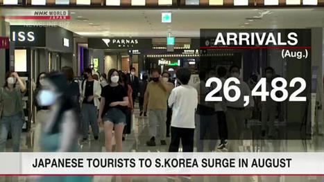 Japanese tourists to S.Korea surge in August | NHK WORLD-JAPAN News | Japanese Travellers | Scoop.it