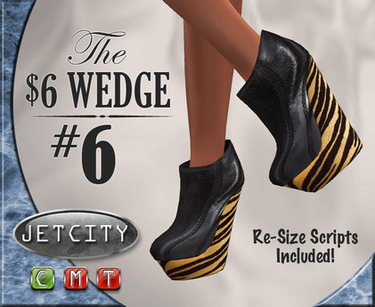 The Wedge Boots No. 6 by JETCITY | Teleport Hub | Second Life Freebies | Scoop.it