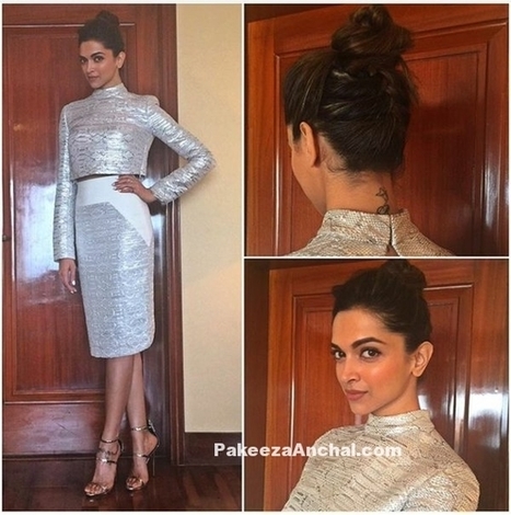 Deepika Padukone in Bibhu Mohapatra Shining Silver Outfit #BajiraoMastani | Indian Fashion Updates | Scoop.it