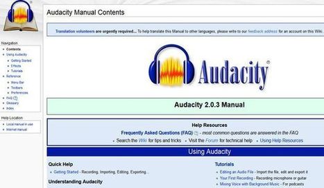 Completo y detallado manual de Audacity | TIC & Educación | Scoop.it