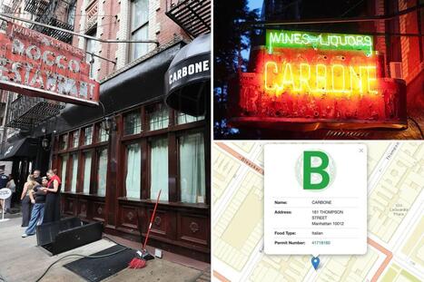 Exclusive | Carbone hid ‘B’ health rating — with latest city inspection finding dirty dishes, food left above safe temps | Industry 411 - Waste Management | Scoop.it