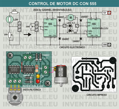 Control de motores DC con 555 | tecno4 | Scoop.it