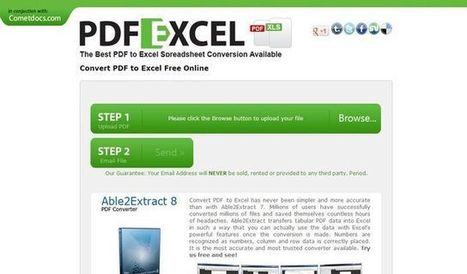 PDF to Excel, utilidad web para convertir documentos PDF a Excel | TIC & Educación | Scoop.it