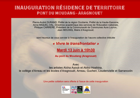 Inauguration de l'œuvre collective "Vivre le transfrontalier" au Pont du Moudang le 13 juin | Vallées d'Aure & Louron - Pyrénées | Scoop.it