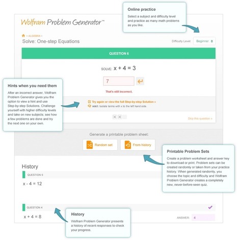 Wolfram Problem Generator: Online Practice Questions & Answers | iGeneration - Humane Use of Technology in an AI world (Pedagogy & Digital Innovation) | Scoop.it