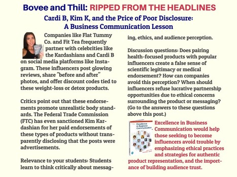 Cardi B, Kim K, and the Price of Poor Disclosure: A Business Communication Lesson &ndash; | Teaching a Modern Business Communication Course | Scoop.it