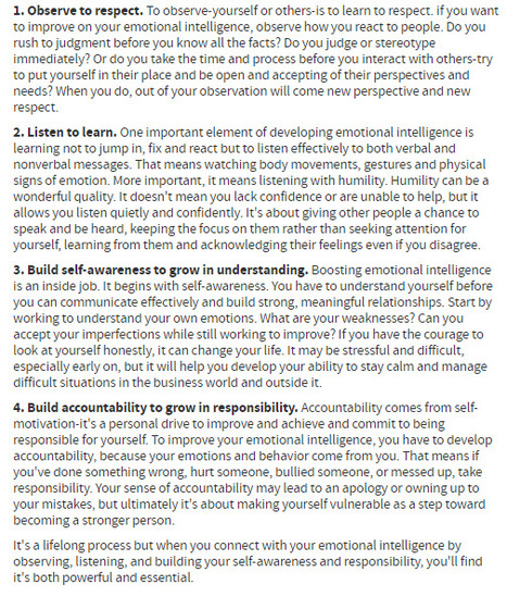 To Find Success, Psychologists Recommend More  Listening  & Connecting | #EmotionalIntelligence #EQ  | 21st Century Learning and Teaching | Scoop.it