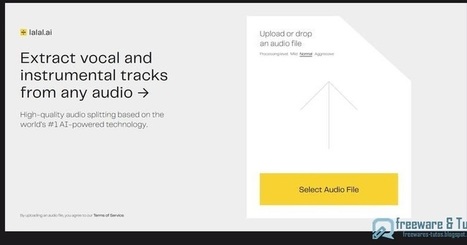 Lalal.ai : un service en ligne pour dissocier les parties vocales et instrumentales d'un fichier audio | Trucs et astuces du net | Scoop.it