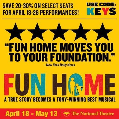 Fun Home - The National Theatre in DC - April 18 to May 13, 2017 | LGBTQ+ Movies, Theatre, FIlm & Music | Scoop.it