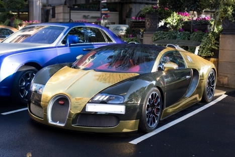 £1million black and gold Bugatti Veyron spotted outside top London hotel | Fast Cars | Scoop.it