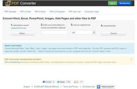 FreePDFConvert, utilidad web para convertir documentos a PDF o imagen | TIC & Educación | Scoop.it