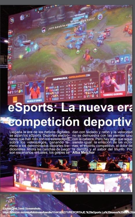 eSports : la nueva era de la competición deportiva / Alba Melchor Valdés | Comunicación en la era digital | Scoop.it