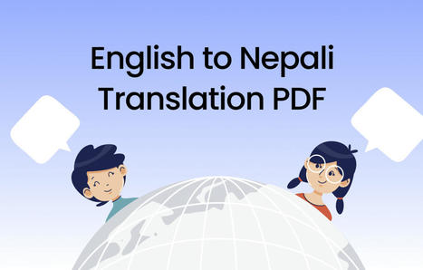 Accurate English to Nepali Translation for PDFs [3 Free Methods] | SwifDoo PDF | Scoop.it