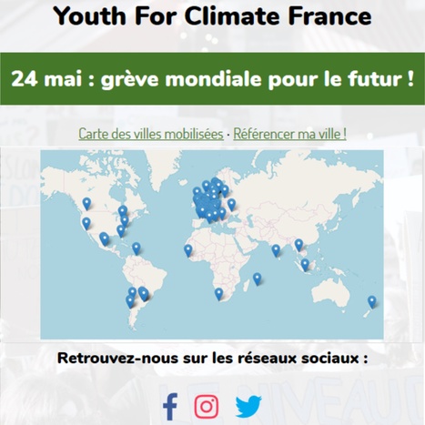 Youth for Climate France : "Le 24/05 «Grève mondiale pour le futur !» | Ce monde à inventer ! | Scoop.it