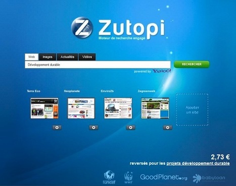 communiqu&eacute; - Moteur de recherche Internet pour un d&eacute;veloppement durable | ON-ZeGreen | Scoop.it