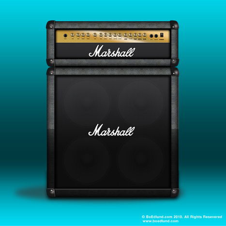 FREE PSD - Marshall Stack Amp | G-Tips: Design Ressources | Scoop.it