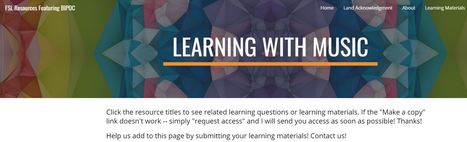 FSL Resources Featuring BIPOC - Learning with Music | Education 2.0 & 3.0 | Scoop.it