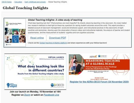 OECD has released Global Teaching InSights - Interesting research from 8 countries showing how similar topics are instructed differently around the world  | Educación a Distancia y TIC | Scoop.it
