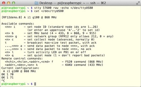 » DIJN.07 – Attach a JeeLink to the RPi JeeLabs | Arduino, Netduino, Rasperry Pi! | Scoop.it