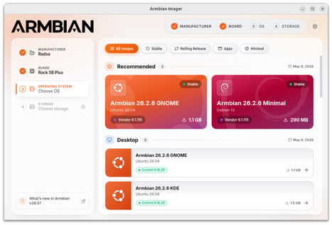 Armbian Imager 2.0 release supports over 300 boards from 64 SBC vendors, custom user profiles - CNX Software | Embedded Systems News | Scoop.it