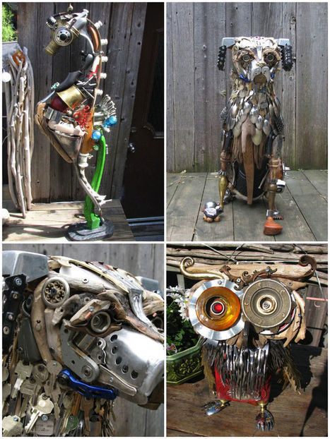 Sculptures by Nathalie Trepanier | 1001 Recycling Ideas ! | Scoop.it