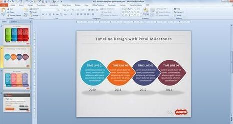 Free Creative Timeline PowerPoint Template | PowerPoint and Presentations | Scoop.it