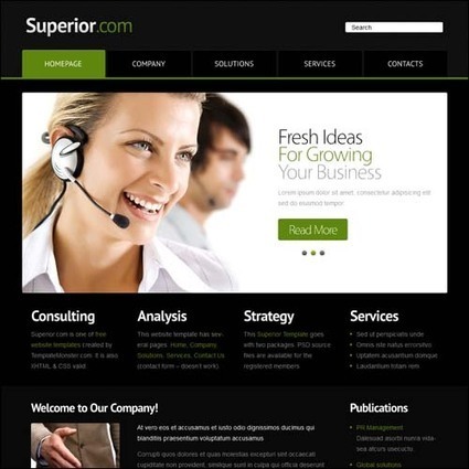 75+ Free Responsive HTML5 CSS3 Website Templates | WPRazzi | Website template | Scoop.it