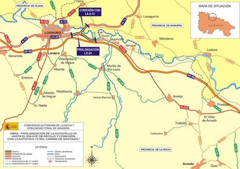 Pastor asiste a la instalaci&oacute;n del tablero del puente sobre el r&iacute;o Ebro dentro de las obras de prolongaci&oacute;n de la LO-20 hasta Recajo y de conexi&oacute;n con la A-12 | Ordenaci&oacute;n del Territorio | Scoop.it