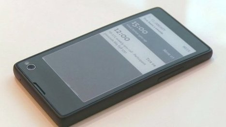 Two-screen phone with e-ink launched | TechWatch | Scoop.it