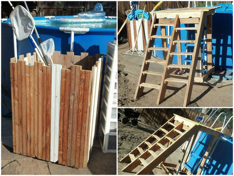 Pallet pool deck &amp; pool supplies caddy | 1001 Pallets ideas ! | Scoop.it
