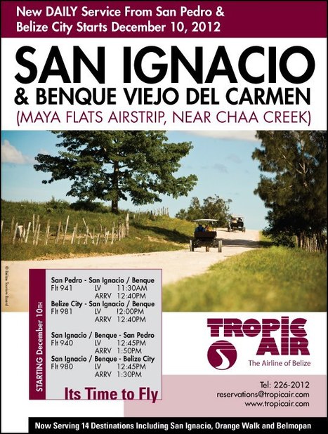 Tropic Air Starts Cayo Run on December 10th. | Cayo Scoop!  The Ecology of Cayo Culture | Scoop.it