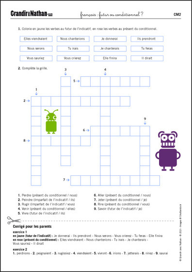 Français - CM2 - Futur ou conditionnel ? - Grandir avec Nathan | Remue-méninges FLE | Scoop.it